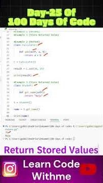 Return Statements Broke My Code (Here's Why) #python #coding #tutorial Day-25