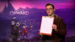 Tom Holland is not great at drawing... We asked the star of Disney Pixar's #Onward questions about his dog, Chris Pratt & much more! Here's a closer look at his final drawing >> http://bit.ly/TomHollandOI | Cineworld Cinemas