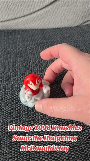 Vintage 1993 Knuckles Sonic the Hedgehog McDonalds Toy