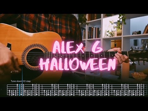 Track 10 (Halloween) Alex G Сover by ‪@Egor5287‬ / Guitar Tab / Lesson / Tutorial