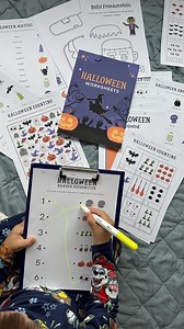 Halloween Worksheets for Kids 4-6 | Logic, Math, Words & Crafts Activities | Printable Learning Pack for Preschool and Kindergarten - Etsy