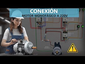 Conexión de un Motor Monofásico de 120v en 220v, Ocupando dos líneas fase || Conecvid