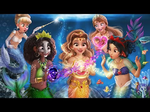 Disney Princesses in The Little Mermaid! 🌊✨ They become part of Ariel's world! | Alice Edit!