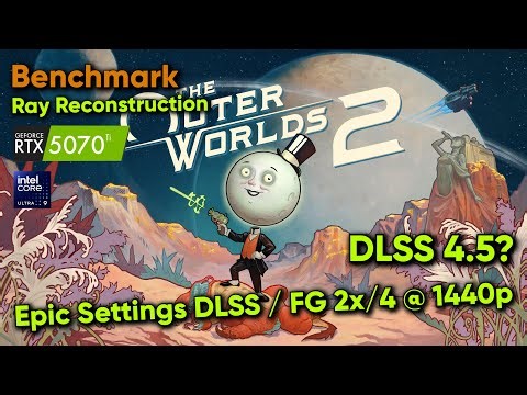RTX 5070 Ti vs The Outer Worlds 2! Ray Reconstruction & DLSS 4.5? Benchmark at 1440p Epic