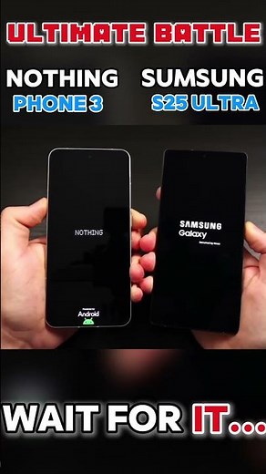 Nothing Phone 3 vs Samsung S25 Ultra Speed Test – SHOCKING Results! 🚀🔥