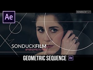 After Effects Tutorial: GEOMETRIC Sequence with Animated Lines