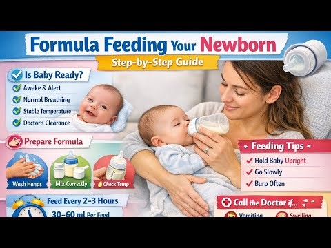 🍼 A Newborn Baby – How to Start Formula Feeding Safely and Correctly | Complete Step-by-Step Guide🏡