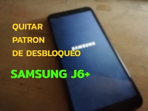 Quitar patron de desbloqueo Samsung J6+