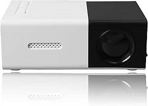 Mini Portable Projector, 2024 Upgrade 1080P Supported Projector for Outdoor Movies LED Pico Video Projector for Home Theater Movie Projector, Kids Christmas Birthday Gifts