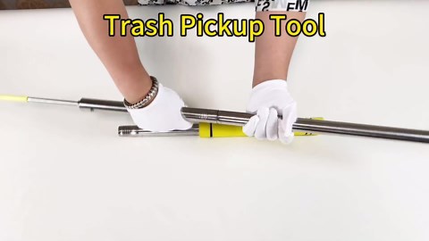 Trash Pick Up Stick, 48" Garbage Picker Stick Tool for Picking Up Paper Trash Cans and Other Small Medium Sized Debris Stainless Steel Pipe