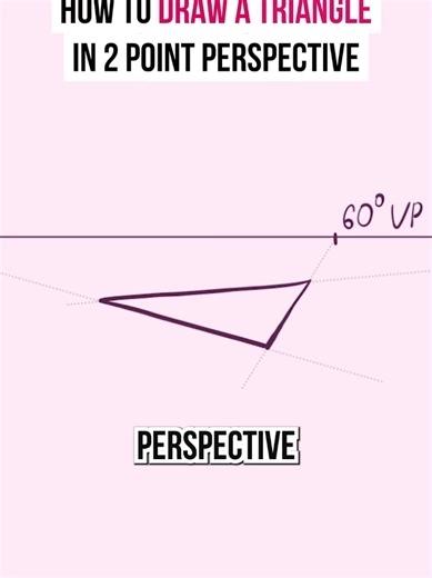 How to Draw Triangles in Two-Point Perspective