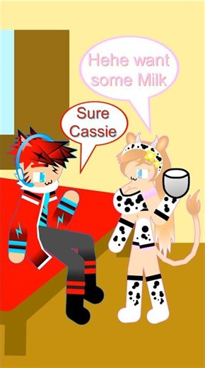 Cassie Cowling The Cow Girl | Minecraft Gamer Harem Shorts 14 (Stick Nodes Animation)