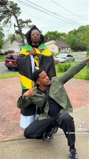 Jamaicans celebrating the Jamaican way 🇯🇲🤔 #jamaica #graduation #celebration #blackgreengold
