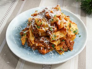 Pappardelle with Bolognese