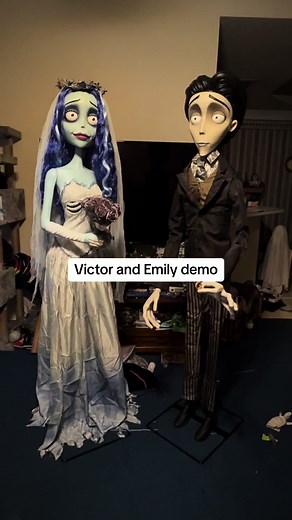 Victor and Emily: Spirit Halloween 2024 Animatronics
