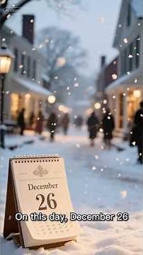 On This Day: December 26 — Washington’s Gamble and History After Christmas #TodayInHistory#History