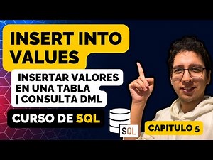 INSERT INTO VALUES in SQL | Inserting values ​​into a table | DML query | Intermediate SQL Course #5