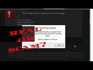Adobe Flash Player Update Pop-Up | How to Know if it is a Scam