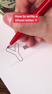 How to write a ghost letter Y #lettering | Made by Edgar