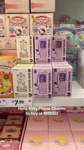 Hello kitty phone charm at MINISO#sanrio #hellokitty #keychains #myminisousa #minisoambassador