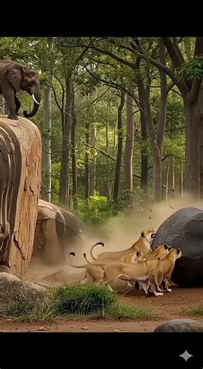 “Angry Elephant Unleashes Its Power!”#wildliferescue
