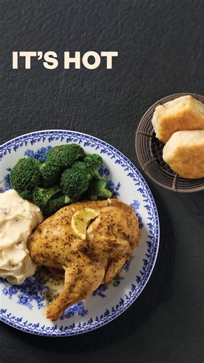 Hot, juicy, lemony, tasty tender chicken served with mashed potatoes and a side. It’s all the more reason to love fall, y'all. | Cracker Barrel Old Country Store | Facebook