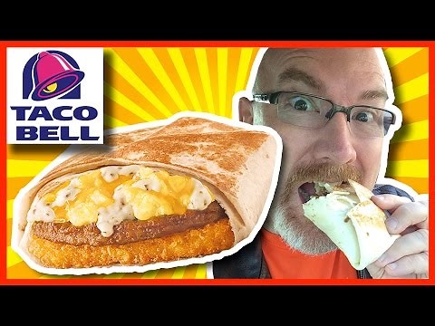 Taco Bell Breakfast Review - Country A.M. CRUNCHWRAP® with Drive Thru Experience