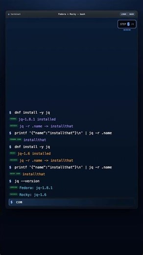 Install jq on Fedora and Rocky Linux