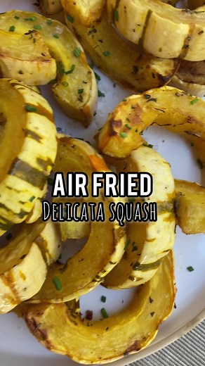 Delicata Squash in Air Fryer - Easy Fall Side Dish Recipe