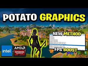 Finally Got Potato Graphics in Fortnite Chapter 2 Remix – New Method for AMD & Intel Users!