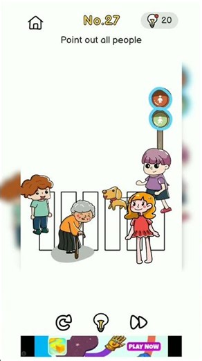 Brain Out Level 27 | Point out all people | Where is the hidden person? | Solution