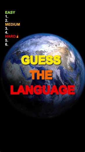 Can you get 6/6? #guessthelanguage #quiz #quiztime #languages #language
