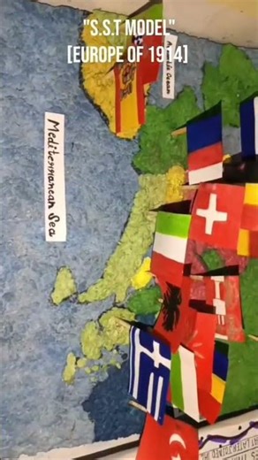 || S.S.T model , try something unique 😉 || (europe of 1914) #ytshorts #schoolproject