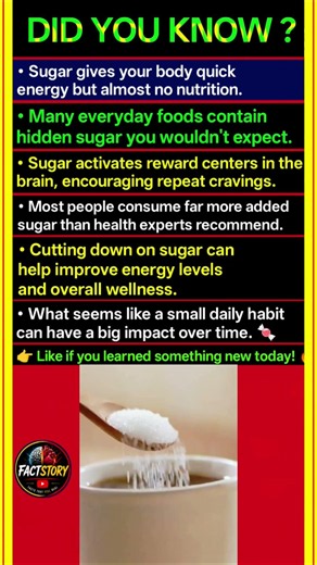 Did You Know? What Sugar Does to Your Body Is Crazy! 🍬