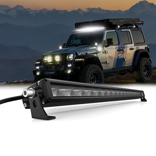 Rock Series 30 Inch Single Row White Light LED Off-Road Light Bar High Power with Bracket