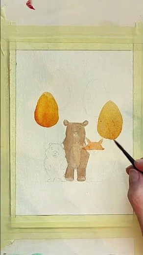 Short : Tuto aquarelle animaux mignons