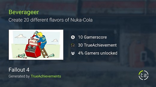 Beverageer achievement in Fallout 4