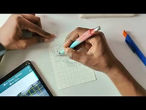 Eye Sketch Outline Using Grid Method 🎨👀| Step-by-Step Drawing tutorial