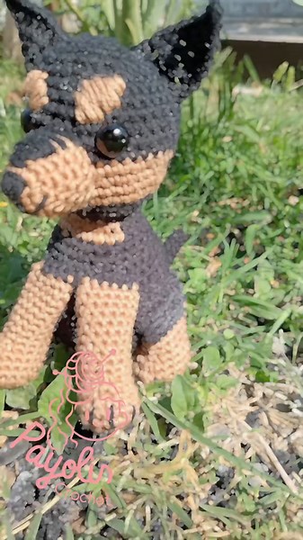 chihuahua de crochet 🧶 Lunita 🥰 #amugurumi #crochet #crochet #hechoamano #chihuahua #perrito