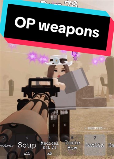 99 nights in the Wild West OP weapon #99nights #roblox