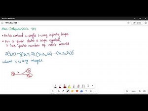 Theory of Computation: Variations of TM: Non Deterministic TM