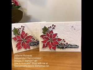 Twelve Days of Christmas 2020 - project 5 - Poinsettia Petals Stamp Set from Stampin Up!