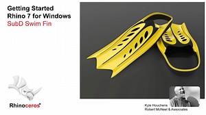 SubD swim fins - Getting Started for Rhino 7 Windows