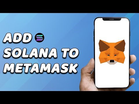 How To Add Solana To Metamask (EASY!)