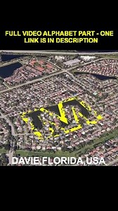 "M" SHAPED LAKE AT DAVIE, FLORIDA, USA IN GOOGLE EARTH #shorts #ytstudio#earth #davie #florida #usa