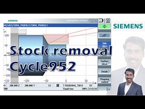 Stock removal cycle in Siemens | Cycle952 | Turning Cycle | CNC-Learning | Rajeev Sreedharan