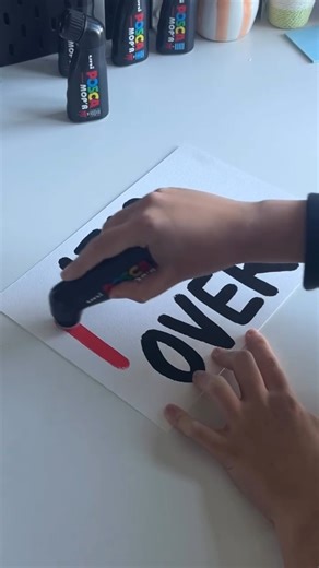 POSCA USA on Instagram: "“I’ve always wanted to use the POSCA MOP’R markers and finally got my hands on them! I love writing big letters and I love music so I started to combine the two :) and the POSCA markers are a great way to do this! I love the thickness and boldness of the markers and I like to experiment with different colors to see what it looks like!” - @bylauradesigns #POSCA #POSCAart #POSCApens #artlovers #painting #artoftheday #artwork #artistsoninstagram #artsy #creative #poscamarke