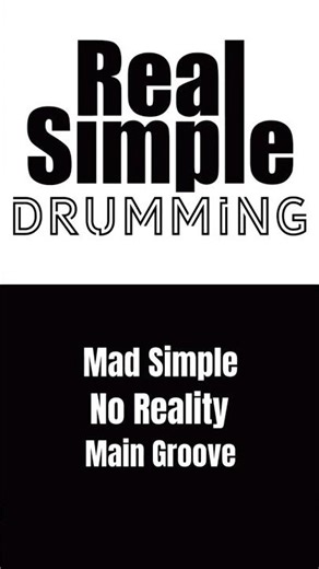 How to play No Reality - Mad Simple on Drums - Main Groove #drumtutorial #drummer #unsignedartist