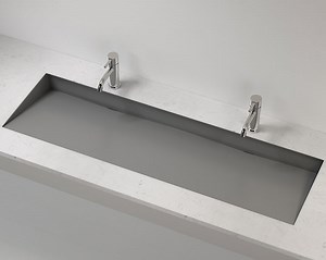 Extra Large Undermount Ramp Sink UB-04-XL-GRY | Badeloft USA