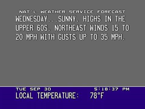 WeatherStar I - Farmingdale, NY - September 30, 2025